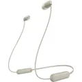 Produktbild: Sony Kopfhörer WI-C100C, beige, In-Ear, mit Mikrofon, Bluetooth