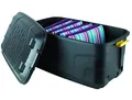 Produktbild: Strata Robuste Aufbewahrungsbox mit Rollen, 145 L, Schwarz, 94 x 52 x 45 cm