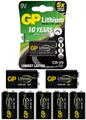 Produktbild: 7x1er Blister-GP Batterie Lithium 9V Block E-Block CR-V9 /CRV9 für Rauchmelder