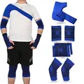 Produktbild: Sportyfits® Bandage Bandagen Set 7 Teilig mit Ellenbogen-, Fuß-, Schulter- und Kniebandage (7er Set, 7-tlg., 7-teilig)
