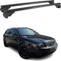 Produktbild: Dachträger Grundtäger für Audi A4 B6 Avant 2001-2004 75kg Alu Schwarz 2 tlg