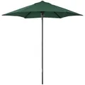 Produktbild: Outsunny Sonnenschirm Ø196 cm, sechseckig Balkonschirm Strandschirm windfest stabil Marktschirm Sonnenschutz für Strand Balkon Garten, Grün