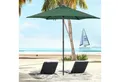 Produktbild: Outsunny Sonnenschirm sechseckig, windfest, stabil, LxB: 196x196 cm, Balkonschirm, Strandschirm, für Strand Balkon Terrasse Garten, Grün