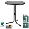 Produktbild: Bistrotisch Gartentisch Tisch Stehtisch Balkontisch Beistelltisch grau Ø60cm