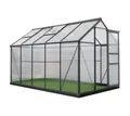 Produktbild: Gewächshaus Treibhaus Pflanzenhaus Aluminium anthrazit Westmann 312x192x201cm