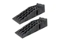 Produktbild: TRUTZHOLM Auffahrrampe 2x Auffahrkeil mit Überfahrstopper 90 x 28 x 22 cm 5t Traglast für PKW (2er Set), Hohe Tragkraft,Rutschfeste Oberfläche,Kunststoff