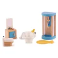 Produktbild: Hape Familienbad Holz mehrfarbig Kinder Spielzeug Puppenhauszubehör Möbel Bad