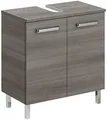 Produktbild: Pelipal Waschbeckenunterschrank Quickset 352 in Graphit Struktur, 60 cm breit | Waschbeckenschrank ohne Waschbecken mit 2 Türen