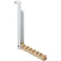 Produktbild: Relaxdays Türhaken 10037735, zum Einhängen, weiß, Metall / Holz, klappbar