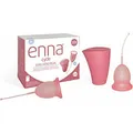 Produktbild: Enna Menstrual Cups Size M with Applicator and Sterilizer Box - Pack of 2 (M) (B01N63E1OD)