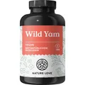 Produktbild: NATURE LOVE® Wild Yam Kapseln - 180 Wechseljahre Kapseln vegan - 880mg Extrakt davon 176mg Diosgenin