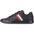 Produktbild: Tommy Hilfiger Herren Cupsole Sneaker Essential Leather Cupsole aus Leder, Schwarz (Triple Black), 41