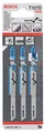 Produktbild: Bosch 3x Stichsägeblatt T 127 D Special for Alu (für Aluminium, Professional Zubehör Stichsäge)