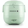 Produktbild: Reishunger Reiskocher Mini Reiskocher, salbeigrün, 0,3 L - 1-2 Portionen, 120 W, Handliche Größe für kleine Haushalte und unterwegs grün
