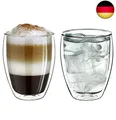Produktbild: Creano doppelwandige Gläser 250ml „DG-Hoch“, 2er Set, großes Thermoglas doppe