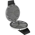 Produktbild: Cloer 1621 Herz-Waffeleisen mit manueller Temperatureinstellung Weiß, Schwarz