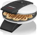 Produktbild: Cloer Waffelautomat 1621 | Waffeleisen für Herzwaffeln | 930W | Antihaftbeschichtung | 16,5cm | Metallgehäuse | Weiß