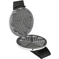 Produktbild: Cloer 1621 Herz-Waffeleisen mit manueller Temperatureinstellung Weiß, Schwarz