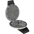 Produktbild: Cloer 1621 Herz-Waffeleisen mit manueller Temperatureinstellung Weiß, Schwarz