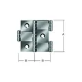 Produktbild: VORMANN ParaventScharnier B25xH50mm vermessingt