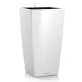 Produktbild: Lechuza Pflanzengefäß CUBICO Premium 30 weiß hochglanz 29,5 x 29,5 x 56,5 cm