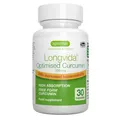 Produktbild: Longvida Curcumin 500 mg, hochdosiert, 285x höhere Bioverfügbarkeit als standard Kurkumin, sichere Langzeitanwendung, vegan, 30 Kapseln