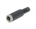 Produktbild: world-trading-net Rundstecker DC-Kupplung 2-polig, Pin 2,1mm, mit Knickschutz