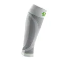 Produktbild: Bauerfeind Kompressions-Wadenbandage „Sports Compression Sleeves Lower Leg“, 1 Paar Sleeves für die Waden, Unisex, Beinstulpen für Ball- & Ausdauersportarten, Weiß, XL kurz