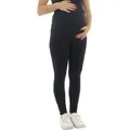 Produktbild: F&K-Mode Umstandsleggings Umstand Leggings Thermo Fleece innen Hose lang blau XXL