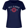 Produktbild: Damen-T-Shirt Nell Klassisch, S - Schwarz/Weiß - 40
