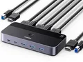 Produktbild: HDMI KVM Switch USB 3.0 USB C 4K@60Hz für PC Laptop Konsole