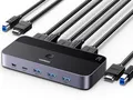 Produktbild: UGREEN HDMI 2.0 KVM Switch 4K@60Hz USB 3.0 Switch 4 USB Ports (3*USB 3.0+ USB C)