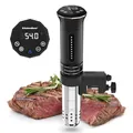 Produktbild: KitchenBoss Sous Vide Garer Stick Präzisionskocher Präziser: G300T Temperatureinstellung IPX7 Wasserdicht LED Touch-Display Immersion Tauchzikulator 3D Zirkulation mit Timer