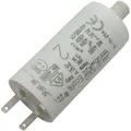 Produktbild: Anlaufkondensator Motorkondensator 2µF 450V 25x51mm Stecker 28x08mm ICAR 2uF