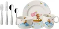 Produktbild: Villeroy & Boch Kindergeschirr-Set Villeroy & Boch Happy As A Bear Set Geschirr 7 tlg.Porzellan/Edelstahl (7-tlg)