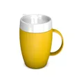 Produktbild: Ornamin Becher mit Trink-Trick mit unauffälligem Trinkaufsatz, gelb