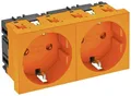 Produktbild: OBO Bettermann 6120024 Geräteeinsatz Steckdose (B x H x T) 90 x 45 x 42mm 1 St. Orange