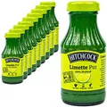 Produktbild: Hitchcock - 10er Pack Premium Limettensaft Pur 100 % Direktsaft - Saft aus ca. 8 Limetten in 0,2 Liter Glasflasche