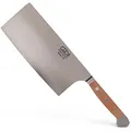 Produktbild: GÜDE Solingen - China Kochmesser geschmiedet, 18 cm, Birnenholz, ALPHA BIRNE, Doppelkropf, Handmade Germany