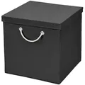 Produktbild: StickandShine Faltbox Faltboxen Aufbewahrungsboxen 15x15 / 25x25 / 28x28 30x30 32x32 33x33 schwarz 30x30x30 cm