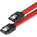 Produktbild: deleyCON 30 cm SATA 3 Kabel Nylon 6 Gbit/s Datenkabel SATA III Anschlusskabel Serial ATA Verbindungskabel für Mainboard & Festplatte HDD SSD 2 S-A...