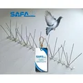 Produktbild: SAFA Taubenspikes Taubenabwehr aus rostfreiem Edelstahl u. Polycarbonat 1/2/3/4/5-reihig, Für die Montage auf Stein, Beton, Metall, Holz, Glas, geeignet. 21 cm