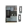 Produktbild: Vicco Mikrowellenschrank Küchenschrank R-Line Solid Anthrazit Blau Grau 60 cm modern