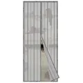 Produktbild: Sekey Insektenschutz-Tür Fliegengittertür magnetisch für Balkontür, Terrassentür und Fenster, Magnetvorhang, Mückenschutz, ohne Bohren, grau 80 cm x 200 cm