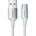 Produktbild: Geflochtenes Kabel Usb-a - Usb-c Qc 3.0 3a 1m - Weiß