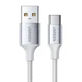Produktbild: Ugreen USB-C Ladekabel 1m Weiß QC 3.0 3A US288 60131