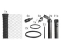 Produktbild: ALBERTS Set Maschendrahtzaun zum Einbetonieren, anthrazit (1000 mm)
