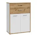 Produktbild: Kommode - weiß-Artisan Eiche - 2 Schubkästen - 85 cm Sideboard Anrichte