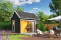 Produktbild: Gartenhaus Blockhaus  Satteldach 44 mm Murano 2 grau 430x336 cm Lasita