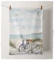 Produktbild: Geschirrtuch, Küchentuch BIKE AT THE BEACH by Ambiente | Meer, Strand